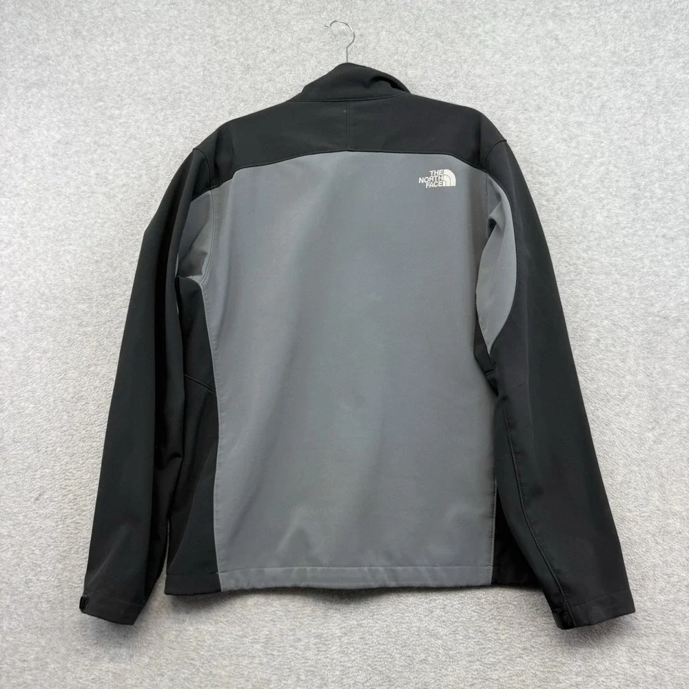 NORTH FACE APEX BIONIC JACKET Sz L FULL ZIP SOFT SHELL WATER RESISTANT GRAY
